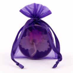 Organza zakjes maat 3 donkerpaars