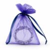Organza zakjes maat 6 donkerpaars