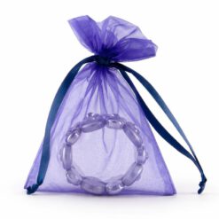 Organza zakjes maat 6 donkerpaars