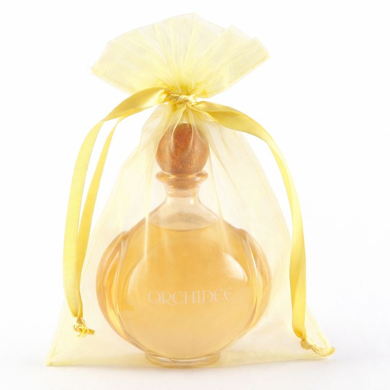 Organza zakjes maat 6 geel
