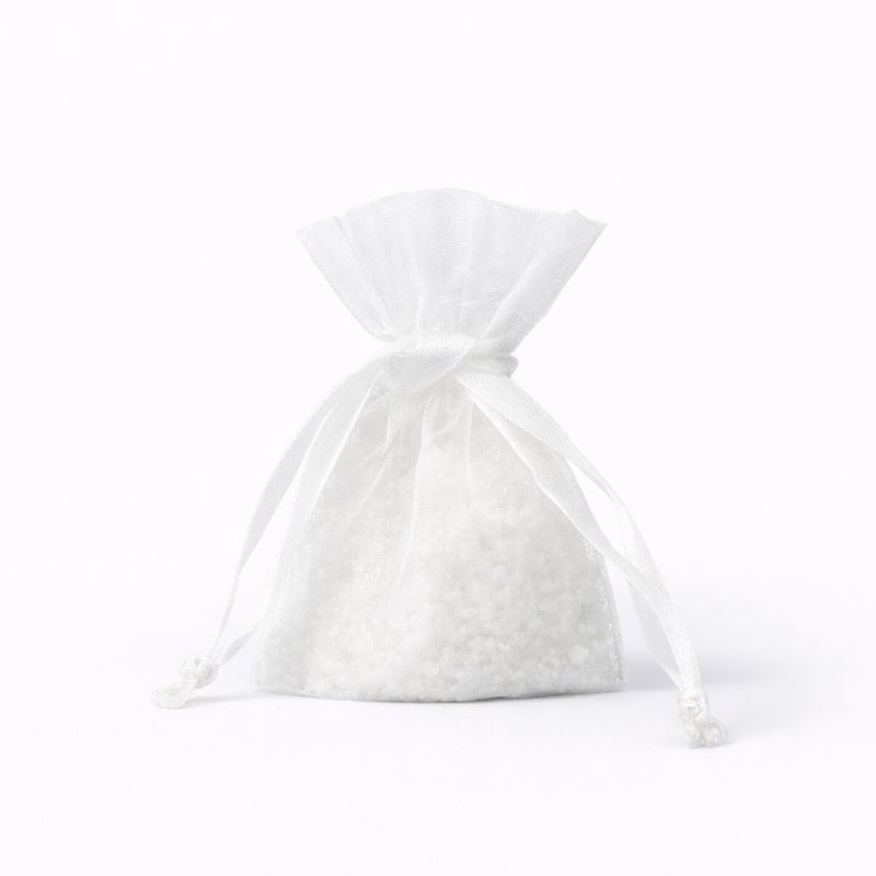 Organza zakje maat 1 wit