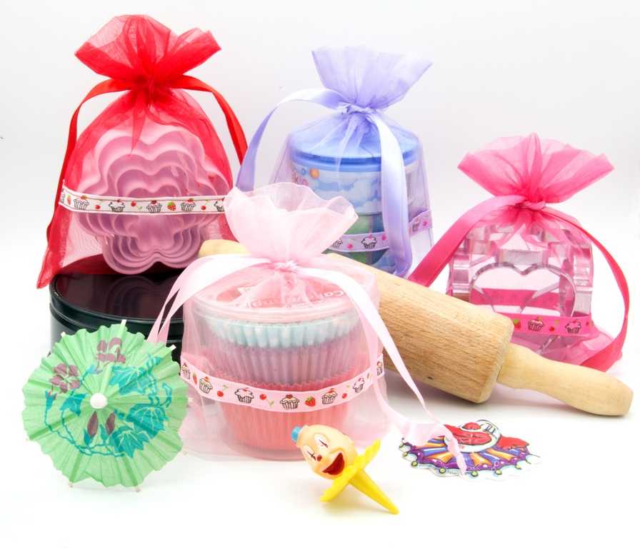 Organza zakjes cupcake