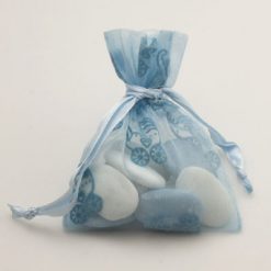 Organza zakje baby blauw