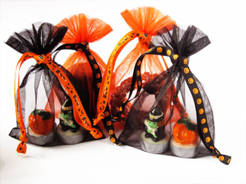 Organza zakjes halloween mix