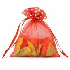 rood met witte stippen maat 6