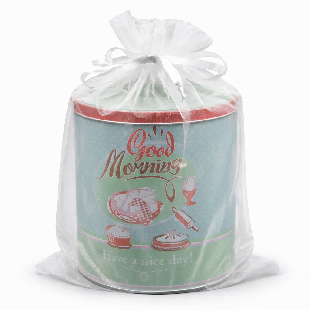 Organza zakje maat 9XL wit
